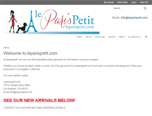 Tablet Screenshot of leparispetit.com